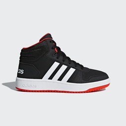 Adidas Hoops 2.0 Mid Gyerek Utcai Cipő - Fekete [D33784]